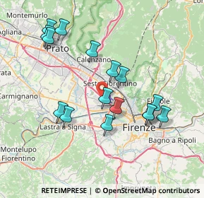 Mappa Via E. Fermi, 50019 Sesto Fiorentino FI, Italia (7.54188)