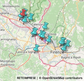 Mappa Via E. Fermi, 50019 Sesto Fiorentino FI, Italia (6.65438)