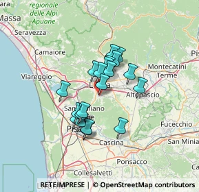 Mappa Via di Campitello, 55060 Capannori LU, Italia (9.845)
