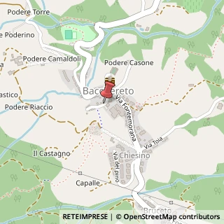 Mappa Via Sasso Carlo, 44, 59011 Bacchereto PO, Italia, 59015 Carmignano, Prato (Toscana)
