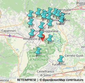 Mappa Via del Felciaione Querce, 50054 Fucecchio FI, Italia (7.42947)