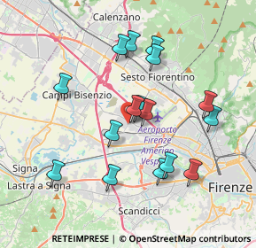 Mappa Via del Cantone, 50019 Firenze FI, Italia (3.60188)