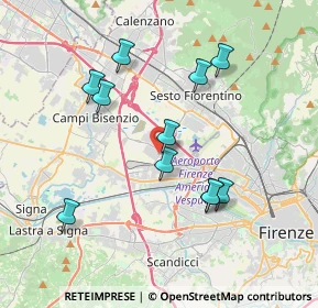 Mappa Via del Cantone, 50019 Firenze FI, Italia (3.66727)