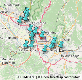 Mappa Via del Cantone, 50019 Firenze FI, Italia (6.75737)