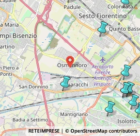 Mappa Via del Cantone, 50019 Firenze FI, Italia (3.58)