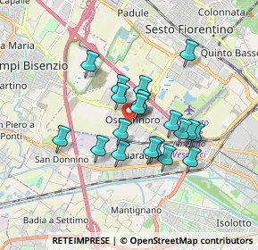 Mappa Via del Cantone, 50019 Firenze FI, Italia (1.3635)