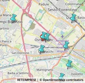 Mappa Via del Cantone, 50019 Firenze FI, Italia (2.82273)