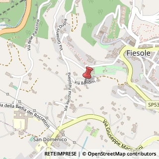 Mappa Via bandini 15, 50014 Fiesole, Firenze (Toscana)