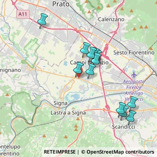 Mappa Via XIII Martiri, 50013 Campi Bisenzio FI, Italia (3.80846)