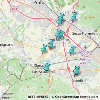 Mappa Via XIII Martiri, 50013 Campi Bisenzio FI, Italia (3.94667)