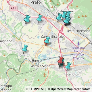 Mappa Via XIII Martiri, 50013 Campi Bisenzio FI, Italia (4.99444)