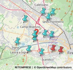 Mappa Autostrada del Sole, 50019 Firenze FI, Italia (3.91538)