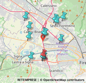 Mappa Autostrada del Sole, 50019 Firenze FI, Italia (3.37923)