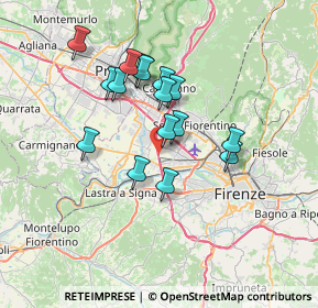 Mappa Autostrada del Sole, 50019 Firenze FI, Italia (5.98688)