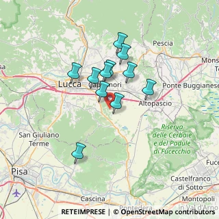 Mappa Via Comunale Pierini, 55012 Capannori LU, Italia (5.56818)
