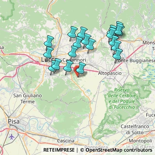 Mappa Via Comunale Pierini, 55012 Capannori LU, Italia (7.8825)
