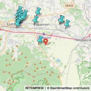 Mappa Via Comunale Pierini, 55012 Capannori LU, Italia (6.231)