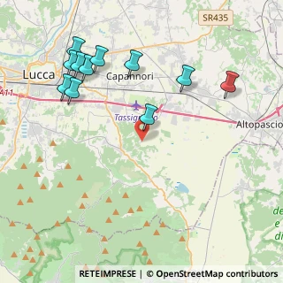 Mappa Via Comunale Pierini, 55012 Capannori LU, Italia (4.85455)