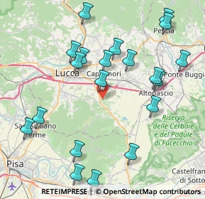 Mappa Via Don Aldo Mei, 55012 Capannori LU, Italia (9.4395)