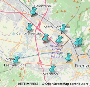 Mappa Via Ettore Majorana, 50019 Sesto Fiorentino FI, Italia (4.42909)