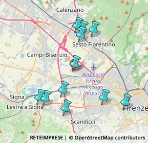 Mappa Via Ettore Majorana, 50019 Sesto Fiorentino FI, Italia (4.11636)