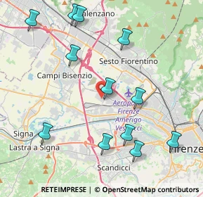 Mappa Via Ettore Majorana, 50019 Sesto Fiorentino FI, Italia (4.79)