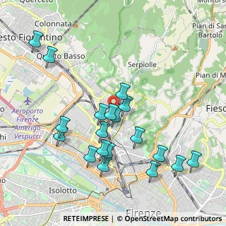 Mappa Via delle Panche, 50012 Firenze FI, Italia (2.08789)
