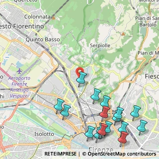 Mappa Via delle Panche, 50012 Firenze FI, Italia (3.07706)