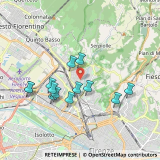 Mappa Via delle Panche, 50012 Firenze FI, Italia (1.86615)