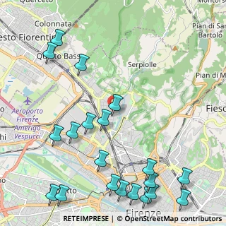 Mappa Via delle Panche, 50012 Firenze FI, Italia (3.003)