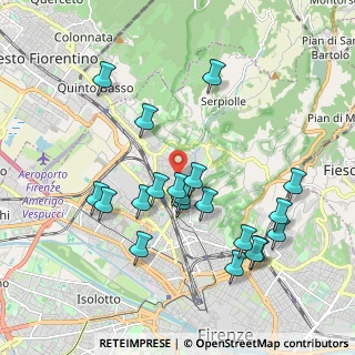 Mappa Via delle Panche, 50012 Firenze FI, Italia (2.026)