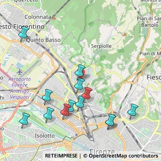 Mappa Via delle Panche, 50012 Firenze FI, Italia (2.42462)