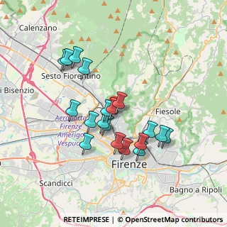 Mappa Via delle Panche, 50012 Firenze FI, Italia (3.25632)