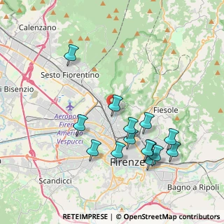 Mappa Via delle Panche, 50012 Firenze FI, Italia (4.11571)