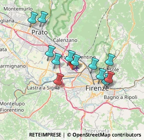 Mappa Via Alfred Nobel, 50019 Sesto Fiorentino FI, Italia (6.43667)