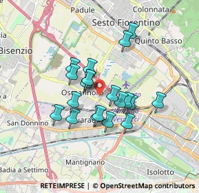 Mappa Via Alfred Nobel, 50019 Sesto Fiorentino FI, Italia (1.3685)