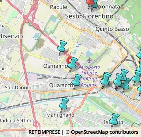 Mappa Via Alfred Nobel, 50019 Sesto Fiorentino FI, Italia (3.019)