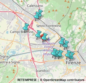 Mappa Via Alfred Nobel, 50019 Sesto Fiorentino FI, Italia (3.72833)