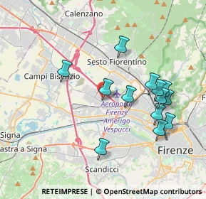 Mappa Via Alfred Nobel, 50019 Sesto Fiorentino FI, Italia (3.84308)