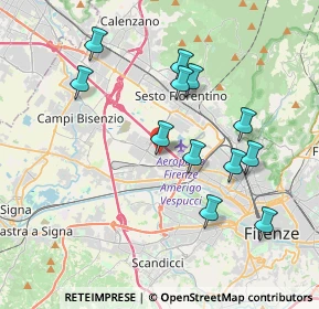 Mappa Via Alfred Nobel, 50019 Sesto Fiorentino FI, Italia (3.78167)
