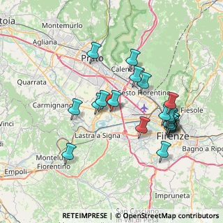 Mappa Via F. Caracciolo, 50013 Campi Bisenzio FI, Italia (7.4615)