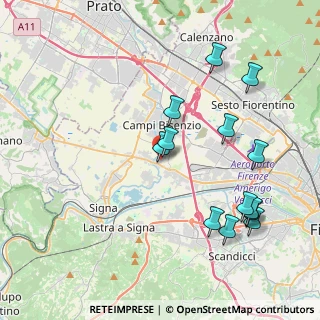 Mappa Via F. Caracciolo, 50013 Campi Bisenzio FI, Italia (4.43308)