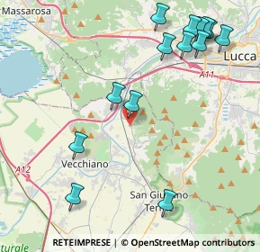 Mappa Via R. Grieco, 56017 San Giuliano Terme PI, Italia (5.16429)