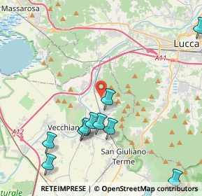 Mappa Via R. Grieco, 56017 San Giuliano Terme PI, Italia (5.37091)