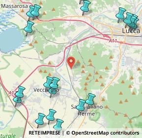 Mappa Via R. Grieco, 56017 San Giuliano Terme PI, Italia (6.5035)