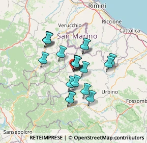 Mappa Via Francesco Penserini, 61023 Macerata Feltria PU, Italia (9.952)