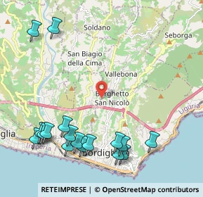 Mappa Via Gallina, 18012 Bordighera IM, Italia (2.72529)