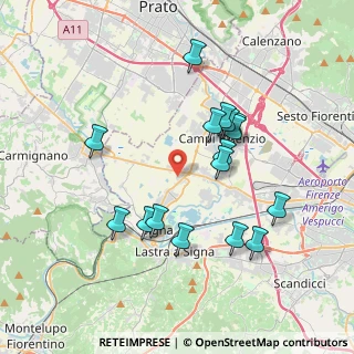 Mappa Via Pietro Mascagni, 50058 Signa FI, Italia (3.68438)