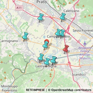 Mappa Via Pietro Mascagni, 50058 Signa FI, Italia (3.59)