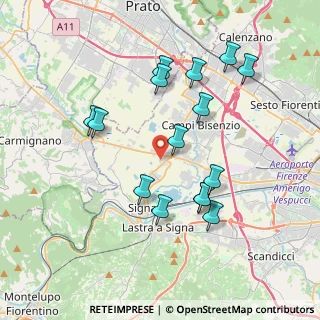 Mappa Via Pietro Mascagni, 50058 Signa FI, Italia (3.83133)